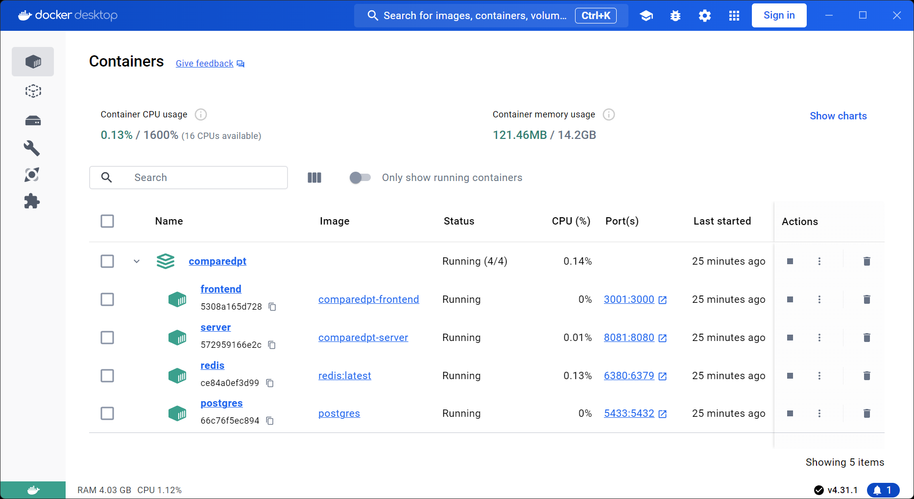 compared-docker